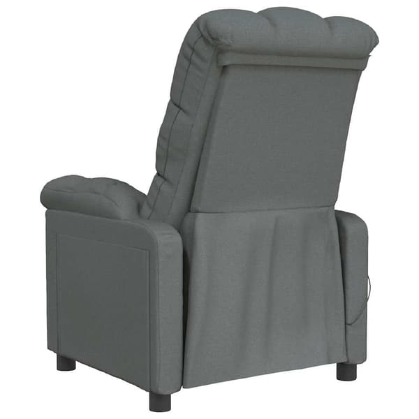 vidaXL massagestol mørkegrå stof