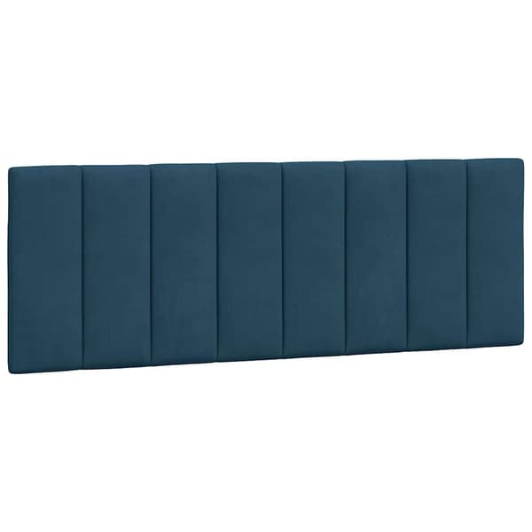 vidaXL Sängynpäädyn tyyny, sininen, 120 cm, sametti