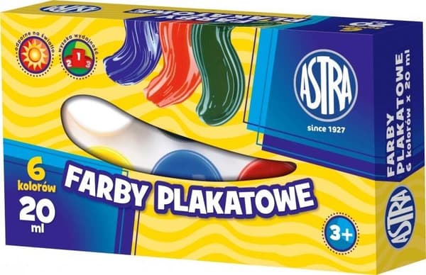 Julistemaalit 6 väriä 20ml ASTRA