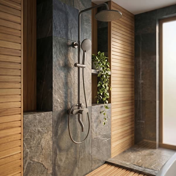 Synligt duschset med pip Tytan Shower Drop Rea