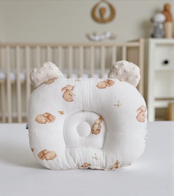 Muslin/minkyformet hovedpude (kaniner)
