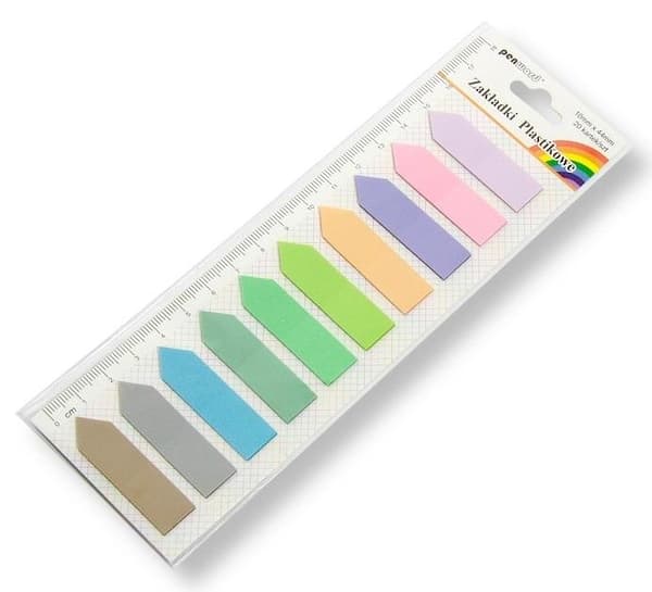 Indexflikar 12x44mm 10x20st plast