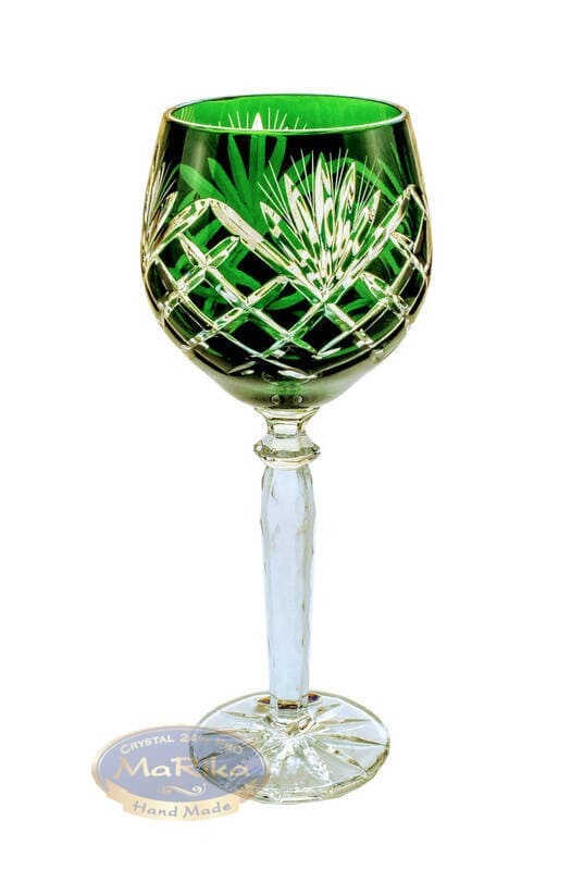 Smaragdkrystalvinglas 280 ml Ananas