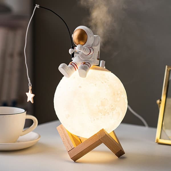 LUFTFUGTIGER MÅNE AROMA DIFFUSER MED LUFTFUGTIGER NATTLAMPE