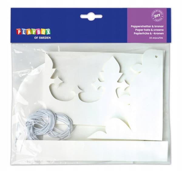 Papirmasker HATTE KRONER sjov fest16