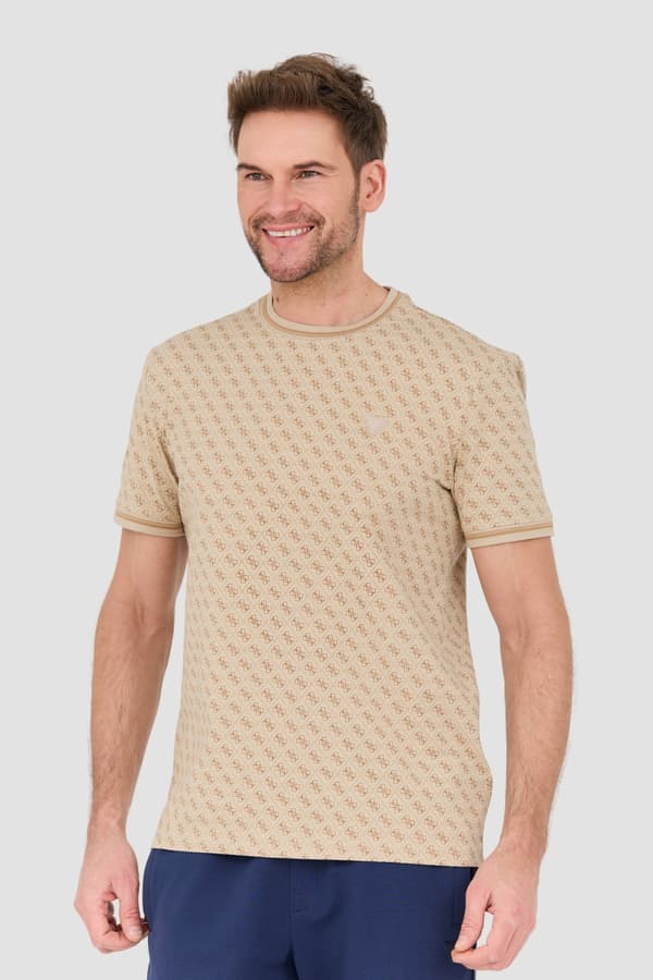 Guess Beige Miesten T-paita Marshall M