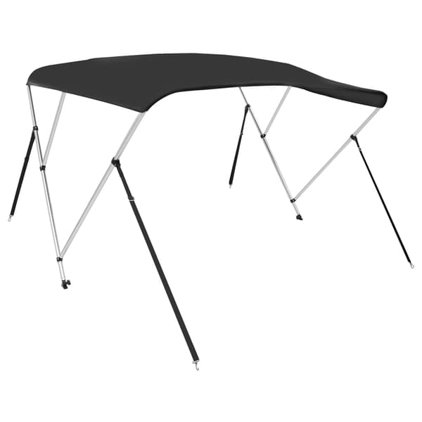 vidaXL 3-bånds biminitop til både sort 183x180x137 cm