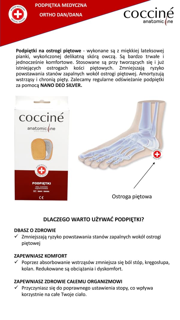 Hælsporepuder - COCCINE ORTHO DAN S
