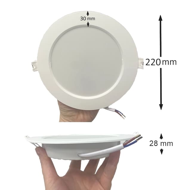 LED-takspotlight infälld 18W 4000K neutralvit