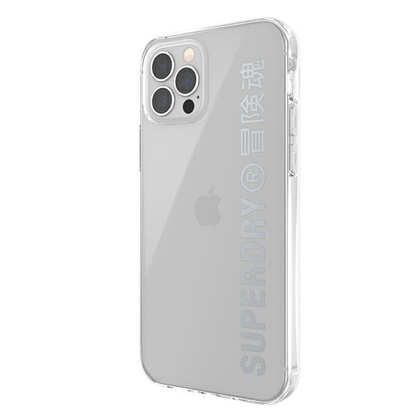 SuperDry Snap-skal till iPhone 12/12 Pro, silver
