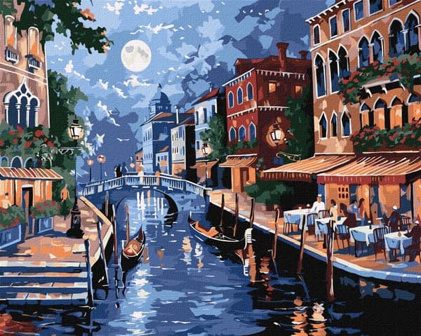 Målning efter siffror - Italiensk romantik 40x50cm