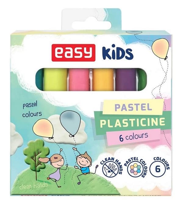 Plasticin COL-006-P 6 färger EASY