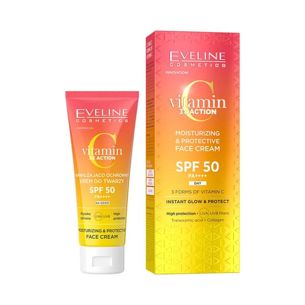 Återfuktande och skyddande ansiktskräm SPF 50