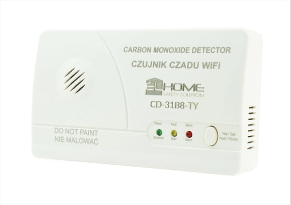 Kolmonoxidsensor Fristående Wifi Tuya App 85dB