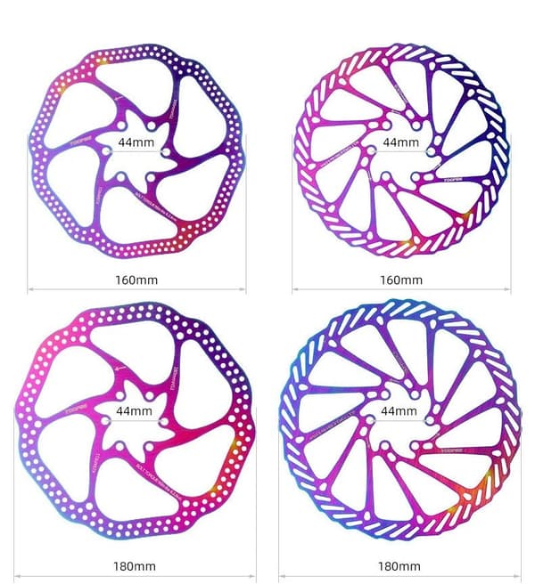Cykelbremseskive 160 mm 12-eget regnbuebolte