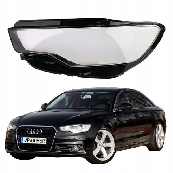 Vänster strålkastarglas Audi A6 S6 C7 4G före facelift (2011 - 2014)