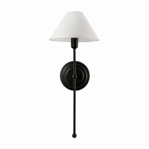 BASIC Svart VIT vägglampa - smal