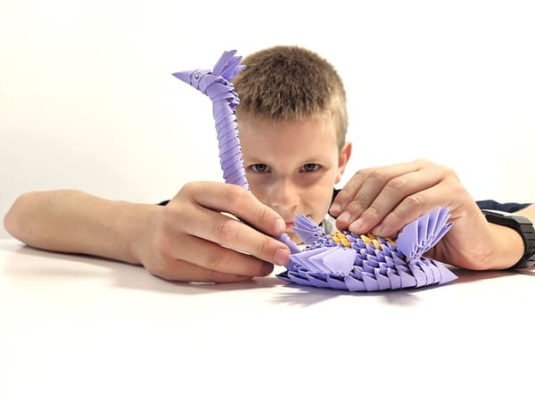 3D Origami. Plesiosaur