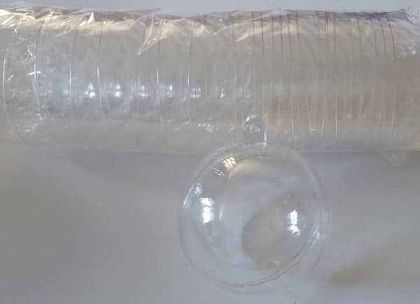 Läpinäkyvä pallo 6 cm 10 kpl