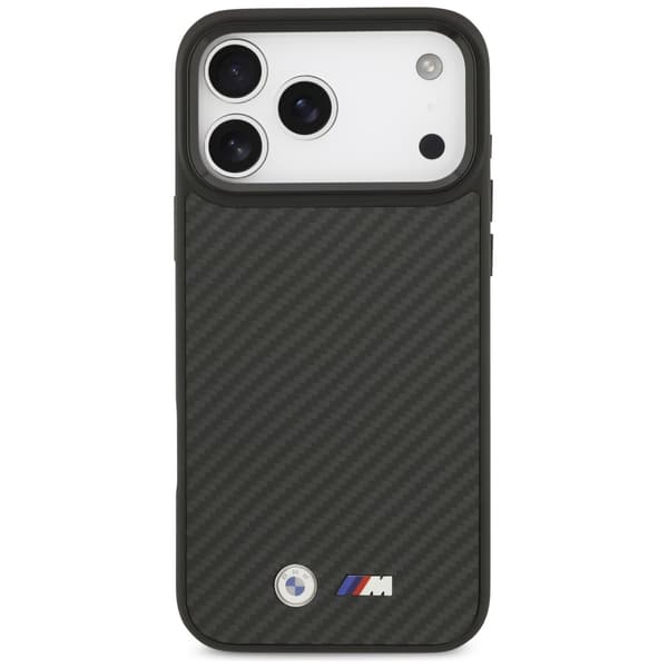 BMW M Kevlar Matt MagSafe-cover til iPhone 17 Pro Max, sort
