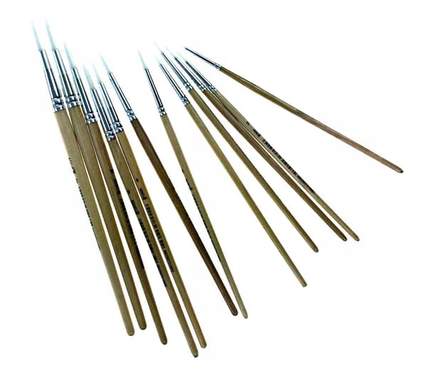 NYLON FLADE BØRSTER NR. 10 A'6