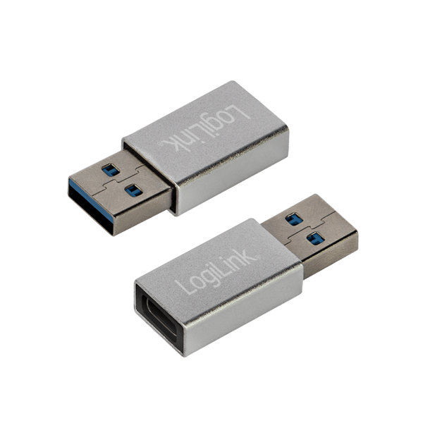 LogiLink USB 3.2 Gen1 Type-C -sovitin, USB-A (pistoke) - USB-C (naarasliitin)