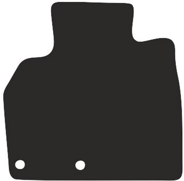 polyamid førermåtte til: Renault Espace IV 7 sæder 2002-2012 gummibelagt førermåtte
