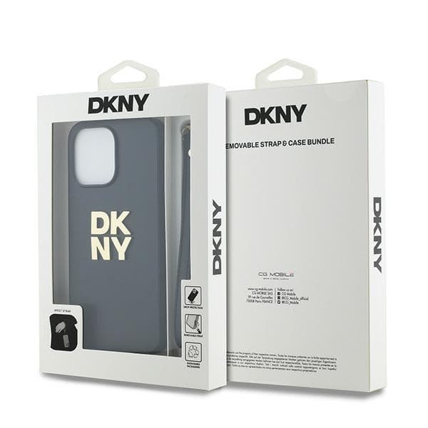 DKNY DKHCP14XPBSWSK iPhone 14 Pro Max 6,7" sort/sort hårdt cover Håndledsrem Standard Logo