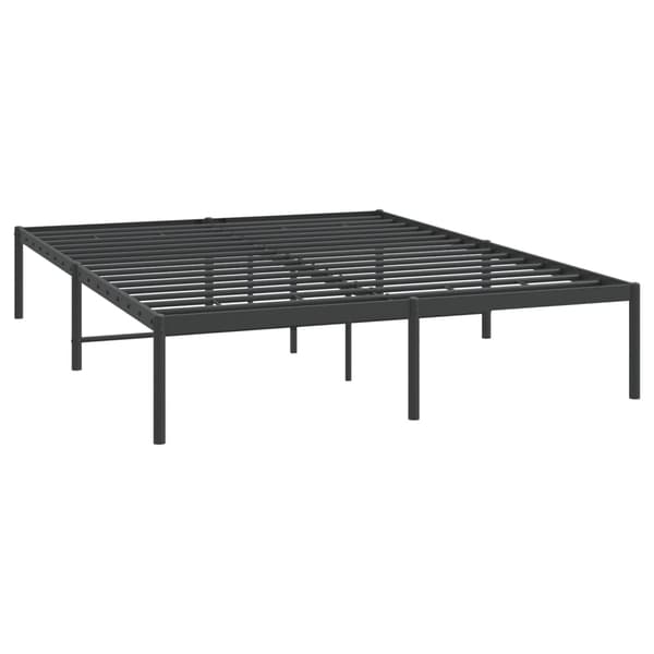 vidaXL metalsengestel sort 160x200 cm