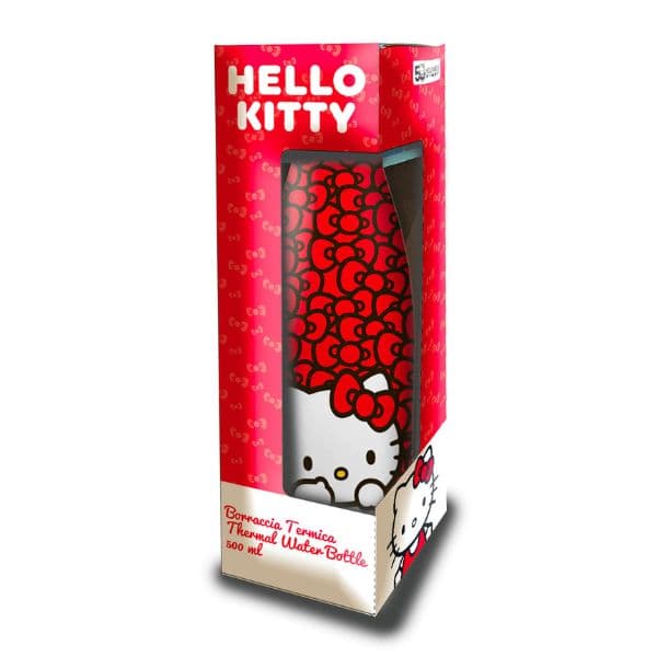Coriex Hello Kitty -juomapullo 500 ml, punainen 10683