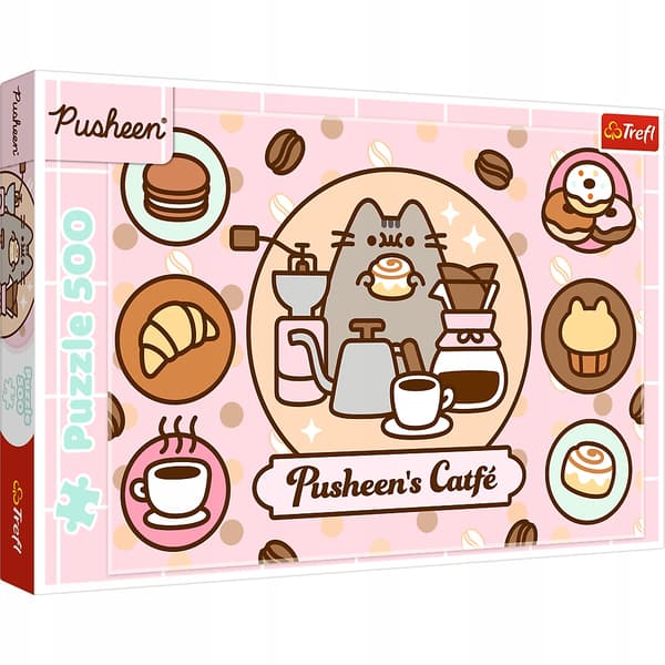 Trefl Pusheen i kaféet pussel 500 bitar