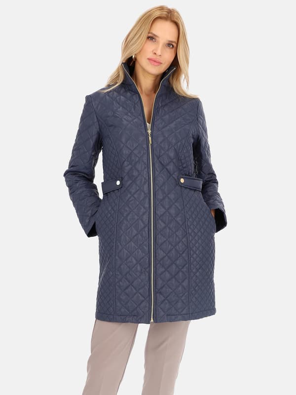 ELEGANT QUILTET DAME-OVERGANGSFRAKKE