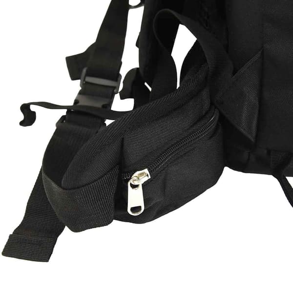 vidaXL vandrerygsæk, sort, 60 l, oxfordstof