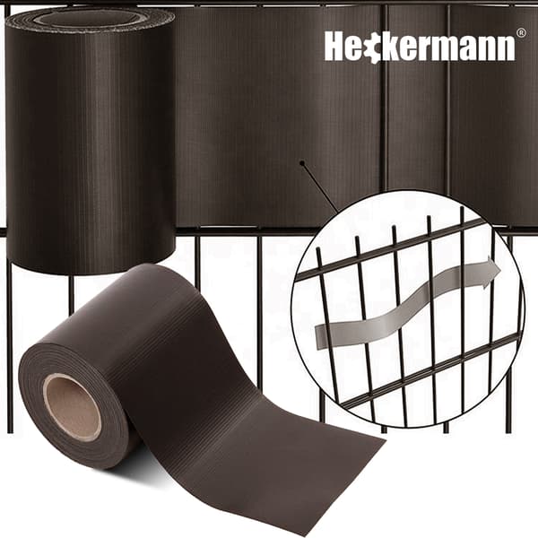 Heckermann Stakettejp 19cm x 35m - Brun
