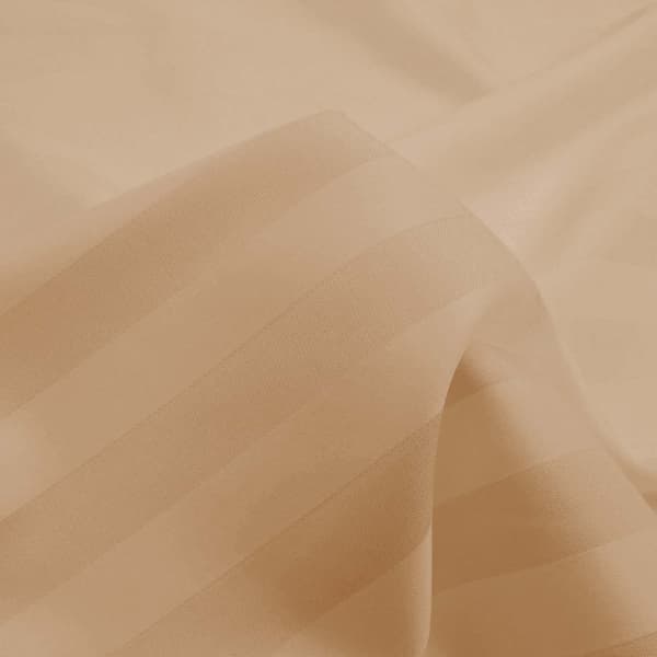 Sengesæt 140x200 bomuld med bambusfiber, beige, 4 dele