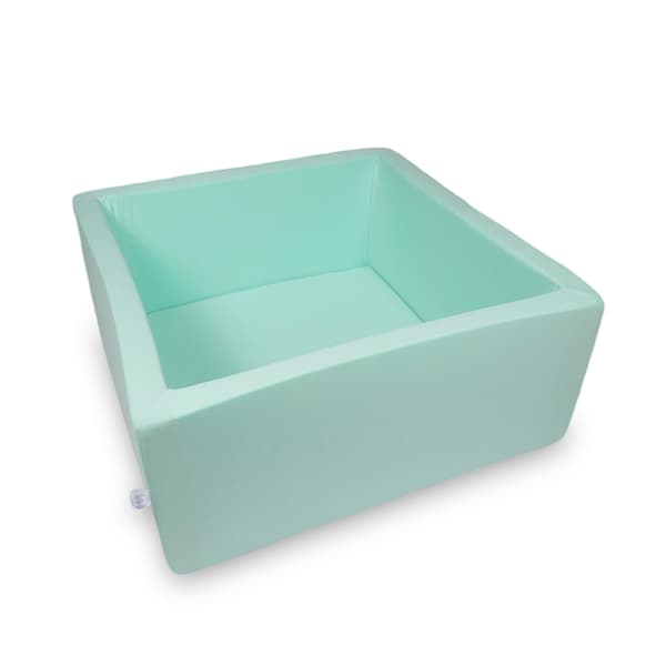 Torr pool 90x90x40cm mintgrön utan bollar