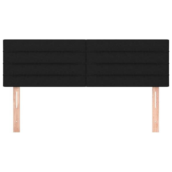 vidaXL sengegavle, 2 stk., sort, 72x5x78/88 cm, stof