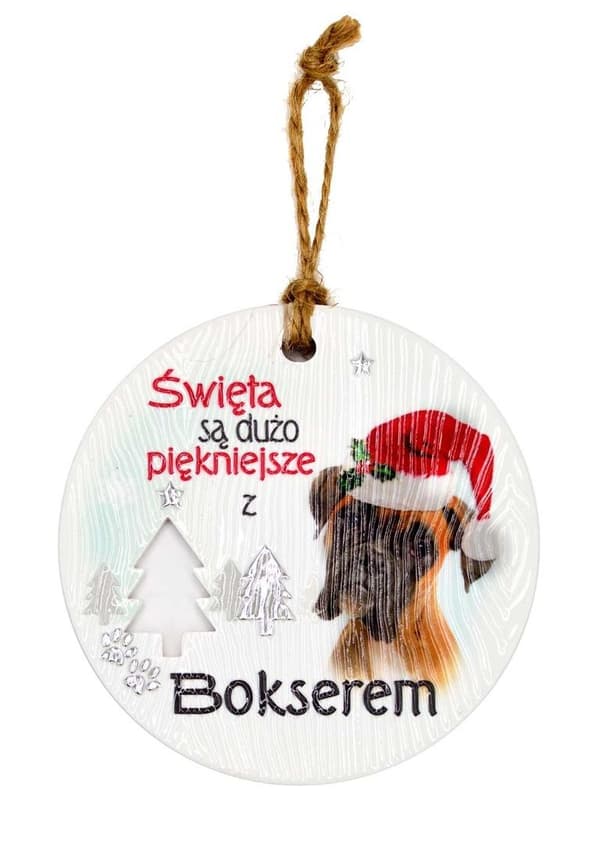 Keramisk julebokservedhæng