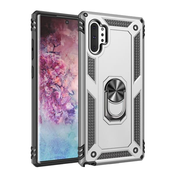 Pansret cover til Samsung Galaxy Note 10+ Plus, Nox Case Ring, sølv