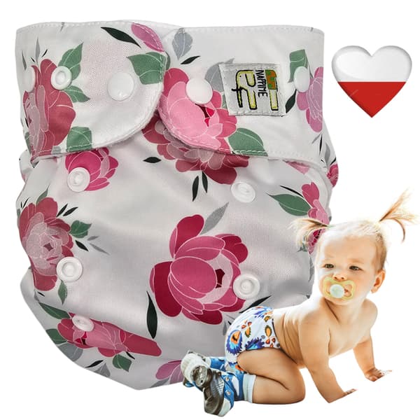 NappiMe COOLMAX POCKET PEONY Vaskbare bleer