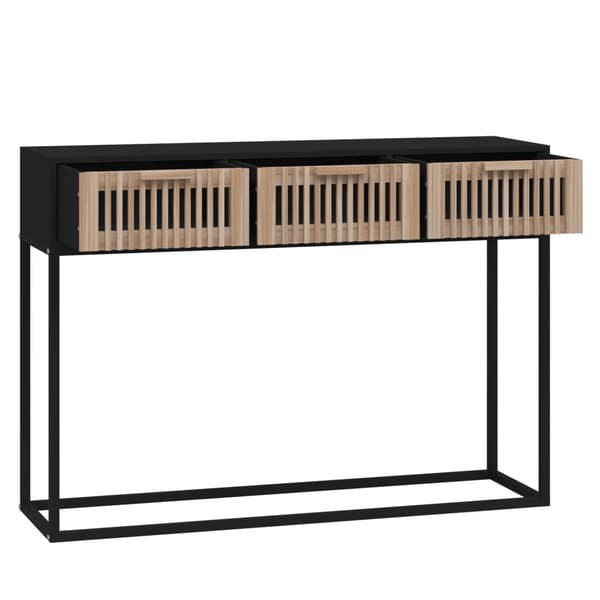vidaXL konsolbord, sort, 105x30x75 cm