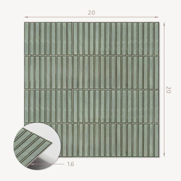 Set med vinylväggplattor Rektangulära moderna plattor 20x20x20 cm