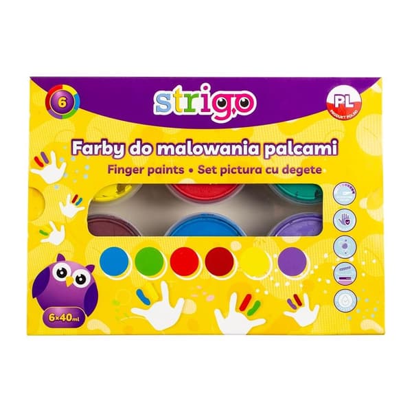 Sormivärit 40ml 6 väriä STRIGO