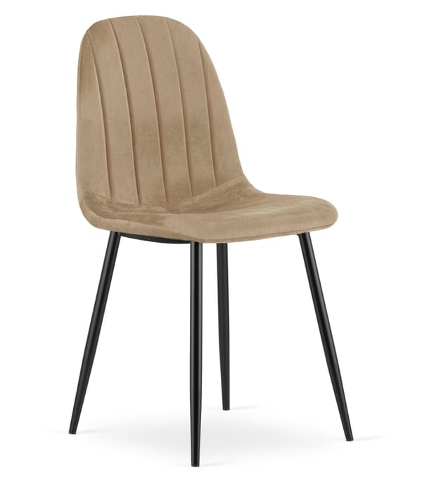 PADVA stol - sammetsbruna/svarta ben x 2