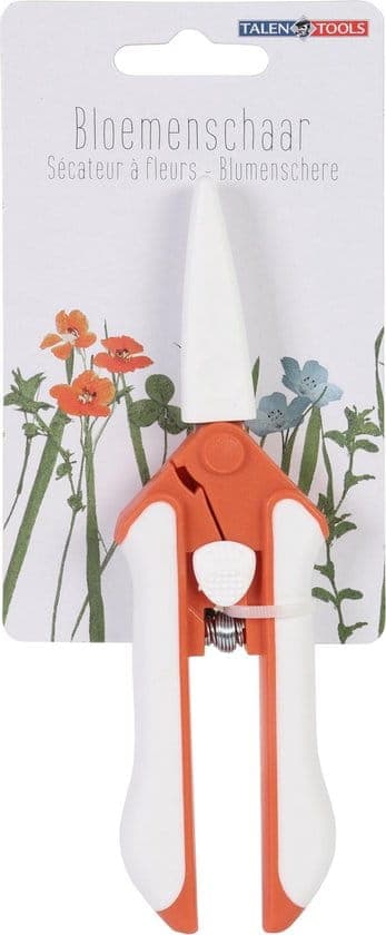 Røde blomsterbeskæringssakse