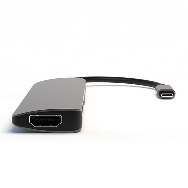 4smarts HUB 6-i-1 DeX Function 2xUSB-A 3.0/USB-C/HDMI/SD/MicroSD grå 468782