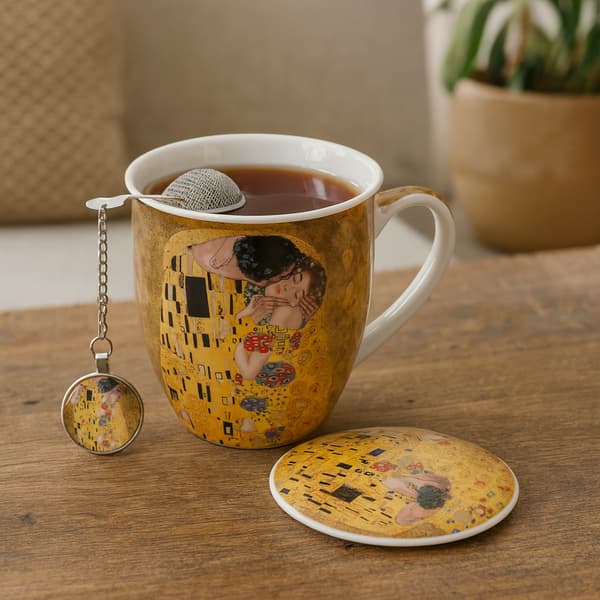 Krus med infuser og kyssevedhæng