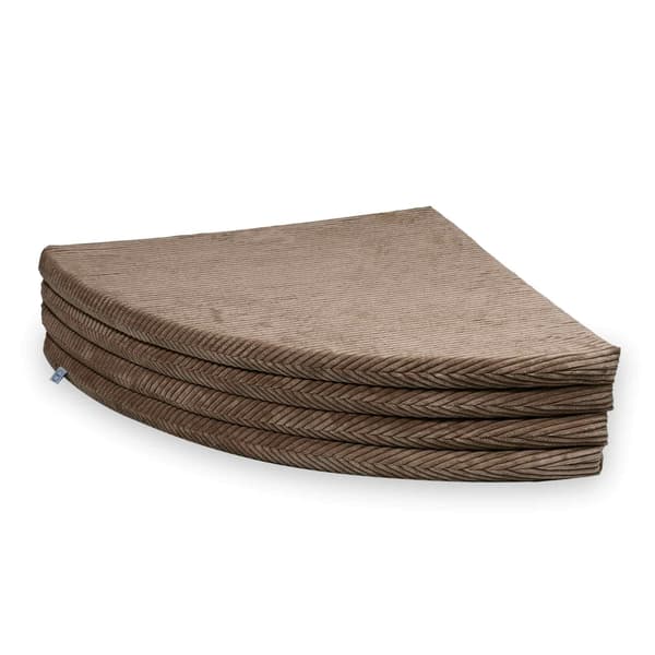 Rund foldemåtte, diameter 160, Corduroy Toffee