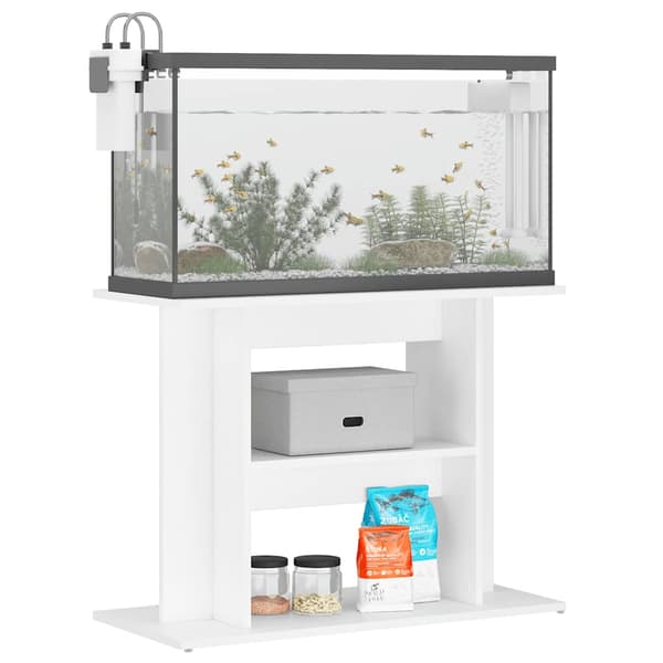 vidaXL Akvariumskåp vit 80x35x60 cm