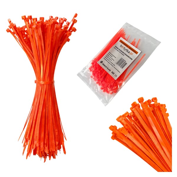 Kabelbindningar Tretytki - UV 2,5 x 100 mm, orange